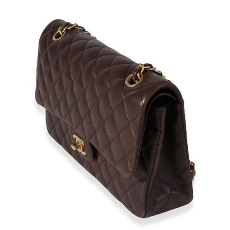 brown chanel purse|chanel chocolate brown quilted handbag.